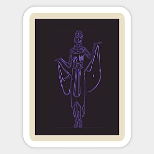 The ancient Egyptian lady Sticker